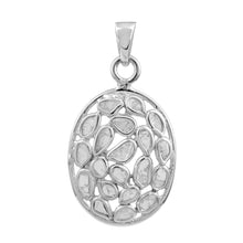 Load image into Gallery viewer, 1.00 CTW Diamond Polki Oval Pendant