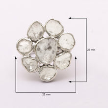 Load image into Gallery viewer, 2 CTW Diamond Polki Floral Ring