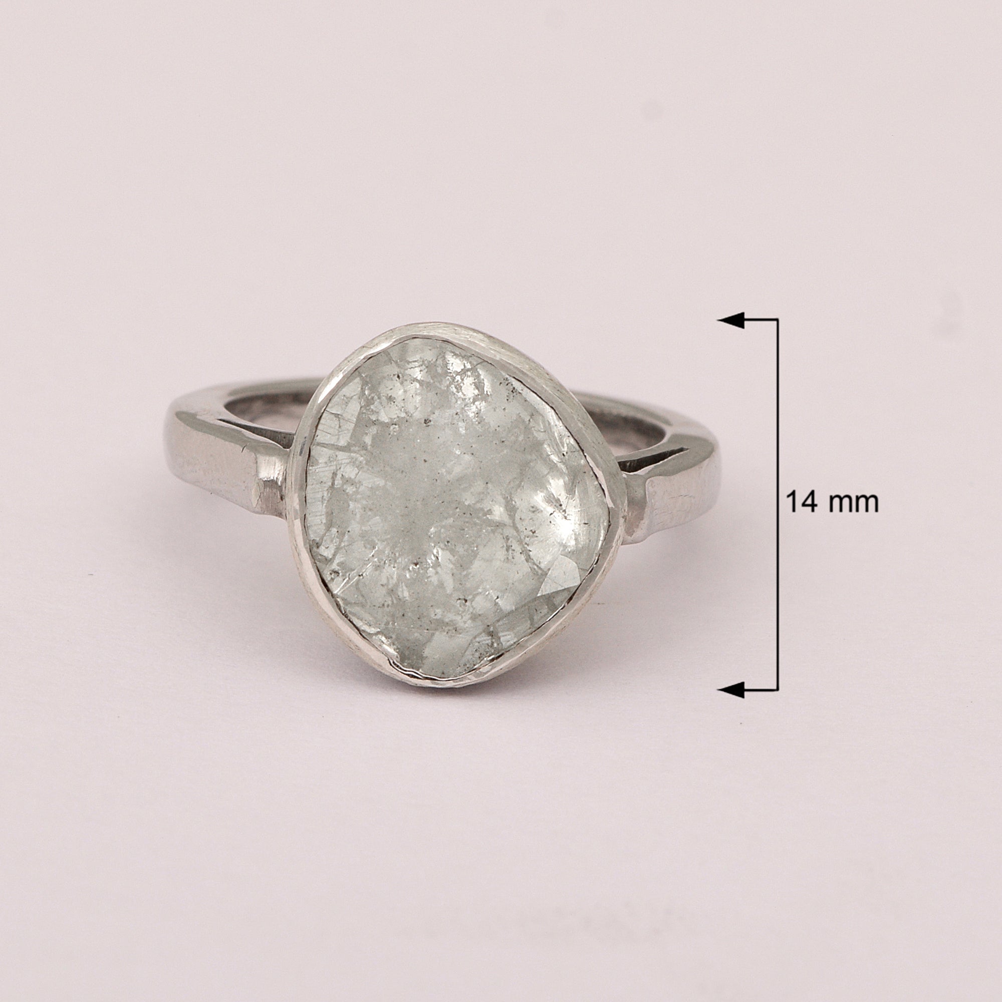 1.00 CTW Diamond Polki Solitaire Ring