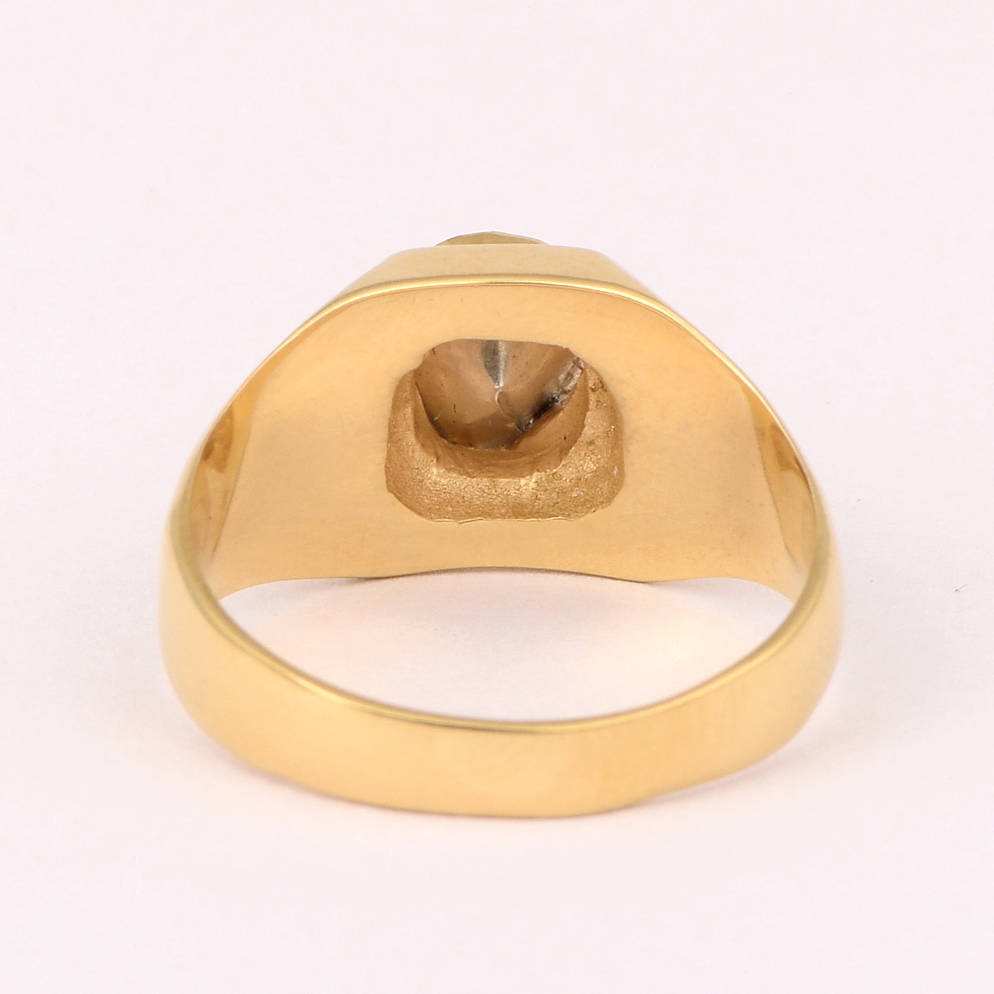 0.50 CTW Natural Diamond Polki Men Solitaire Ring 925 Sterling Silver