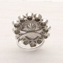 Load image into Gallery viewer, 1.75 CTW Diamond Polki Blue Enamel Solitaire Ring