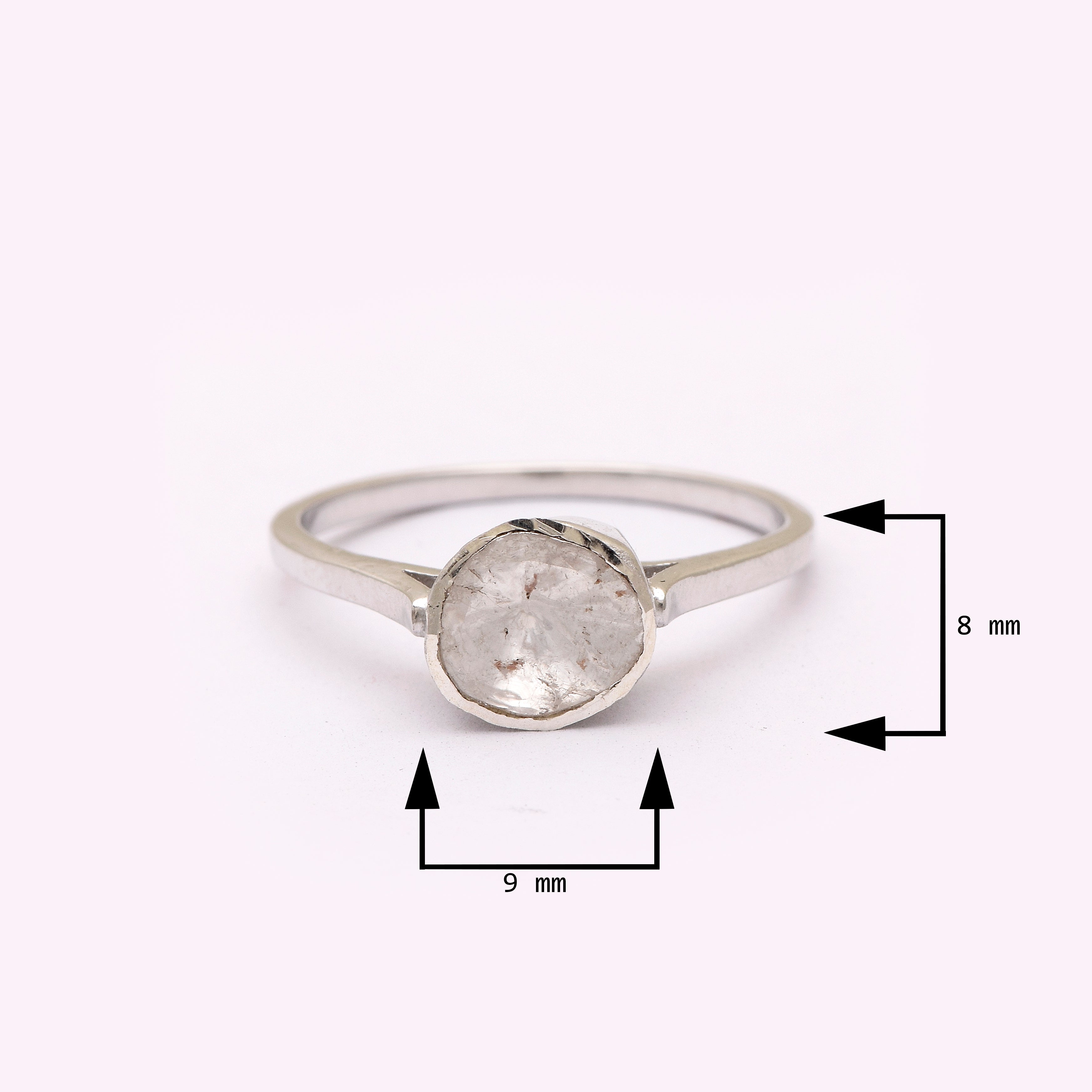 0.50 CTW Diamond Polki Minimal Ring