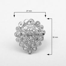 Load image into Gallery viewer, 3 CTW Diamond Polki Ring
