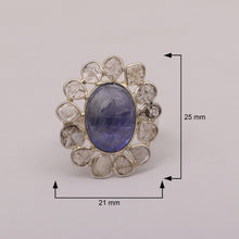Load image into Gallery viewer, 2.50 CTW Diamond Polki Tanzanite Ring