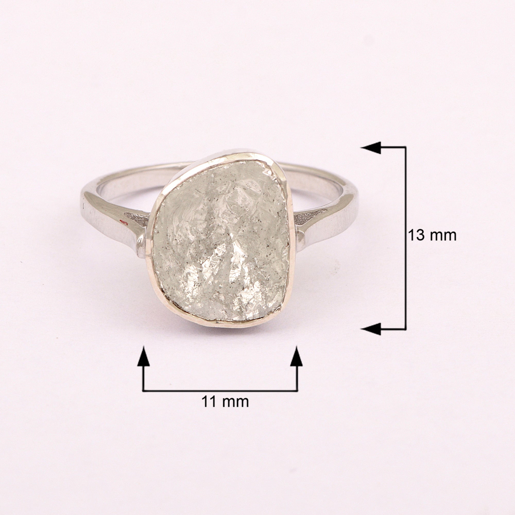 1 CTW Diamond Polki Solitaire Ring