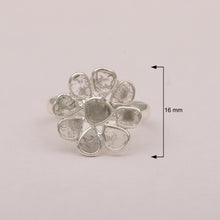 Load image into Gallery viewer, 1.50 CTW Diamond Polki Floral Ring