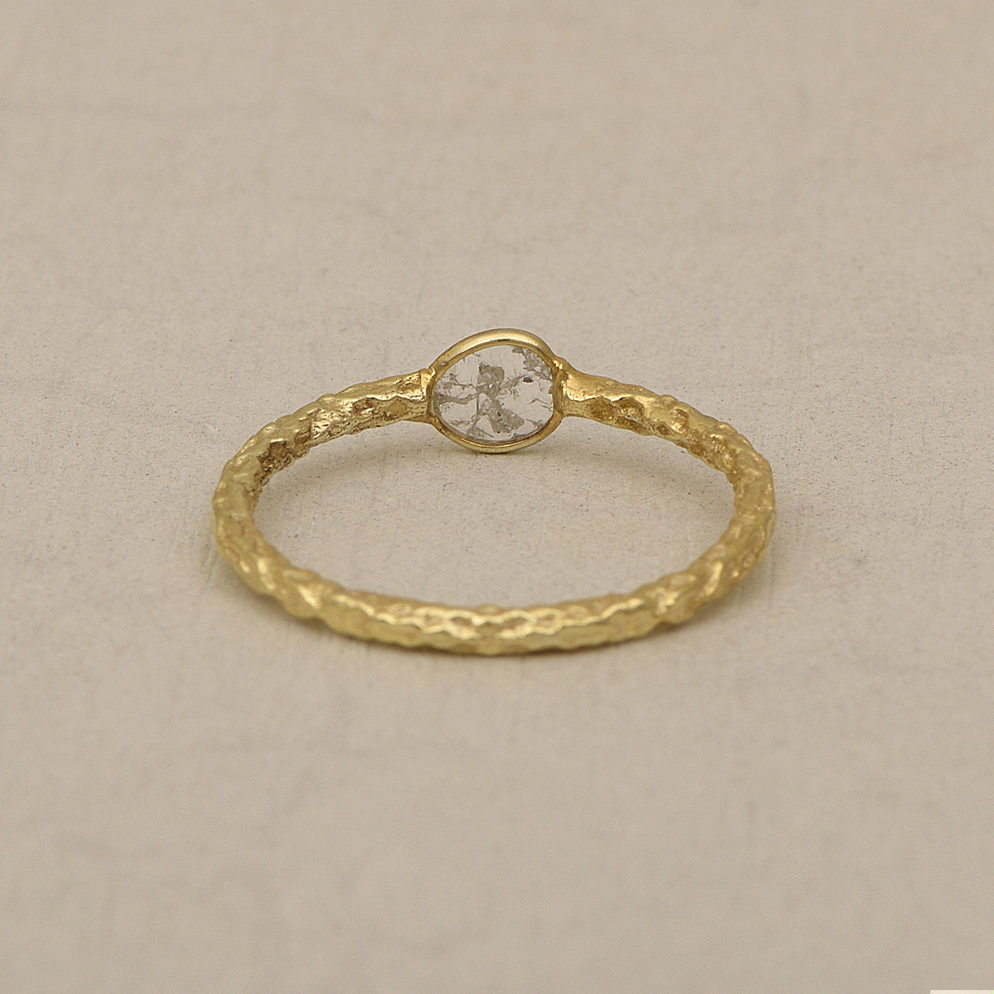 0.20 CTW Diamond Polki Tiny Ring