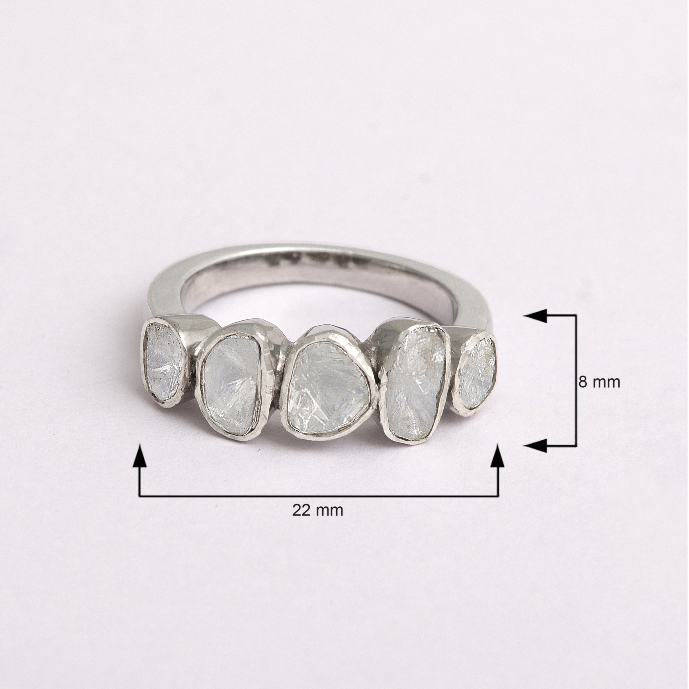 1.00 CTW Diamond Polki Ring