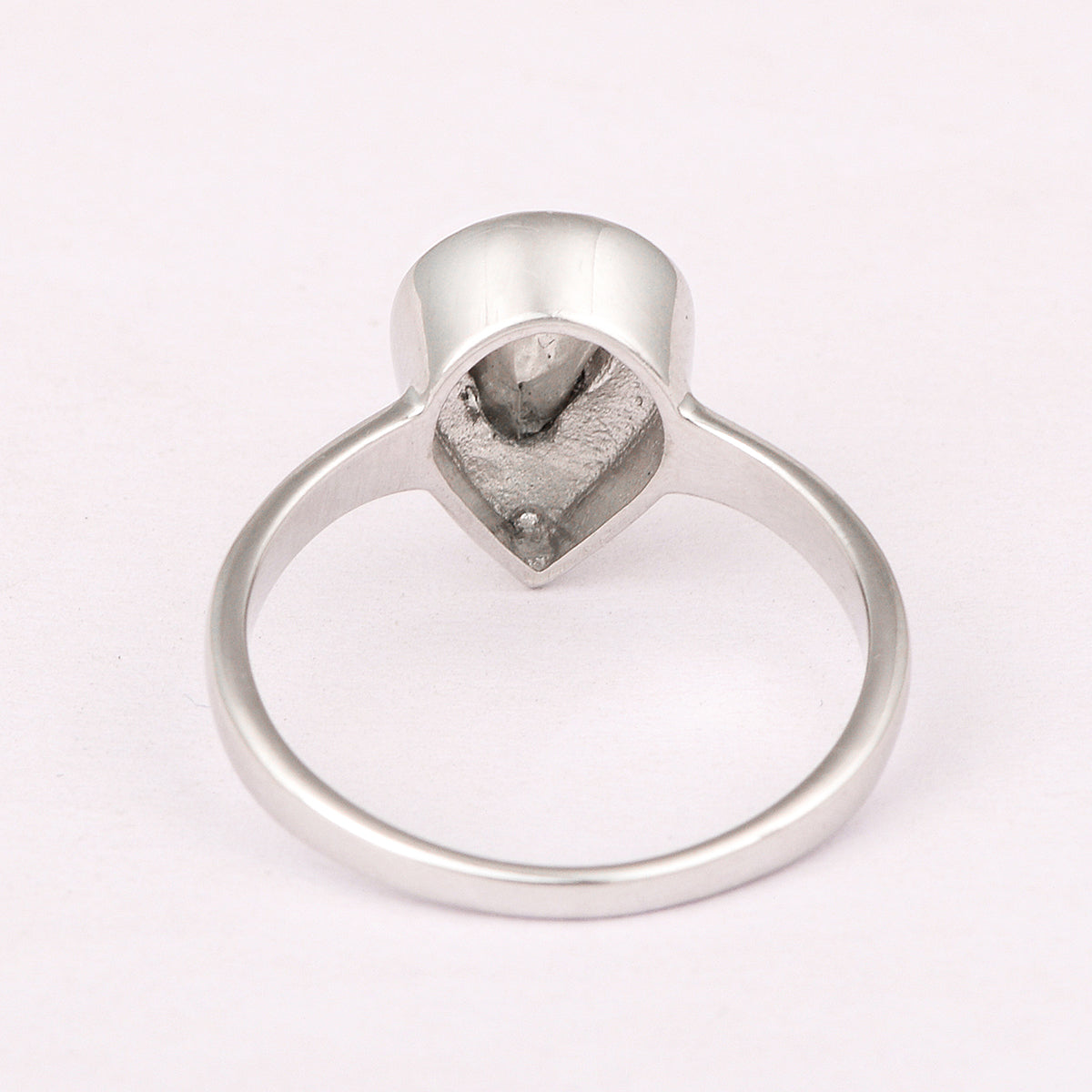 0.50 Ctw Polki Diamond 925 Sterling Silver Solitaire Ring