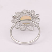 Load image into Gallery viewer, 12X10 Oval Ethiopian Opal Cocktail Women Sterling Silver Ring