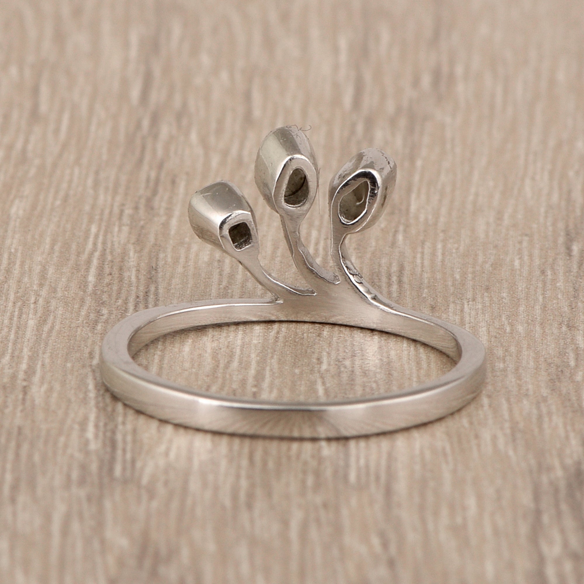 0.50 CTW Diamond Polki Tree of Life Elegant Ring