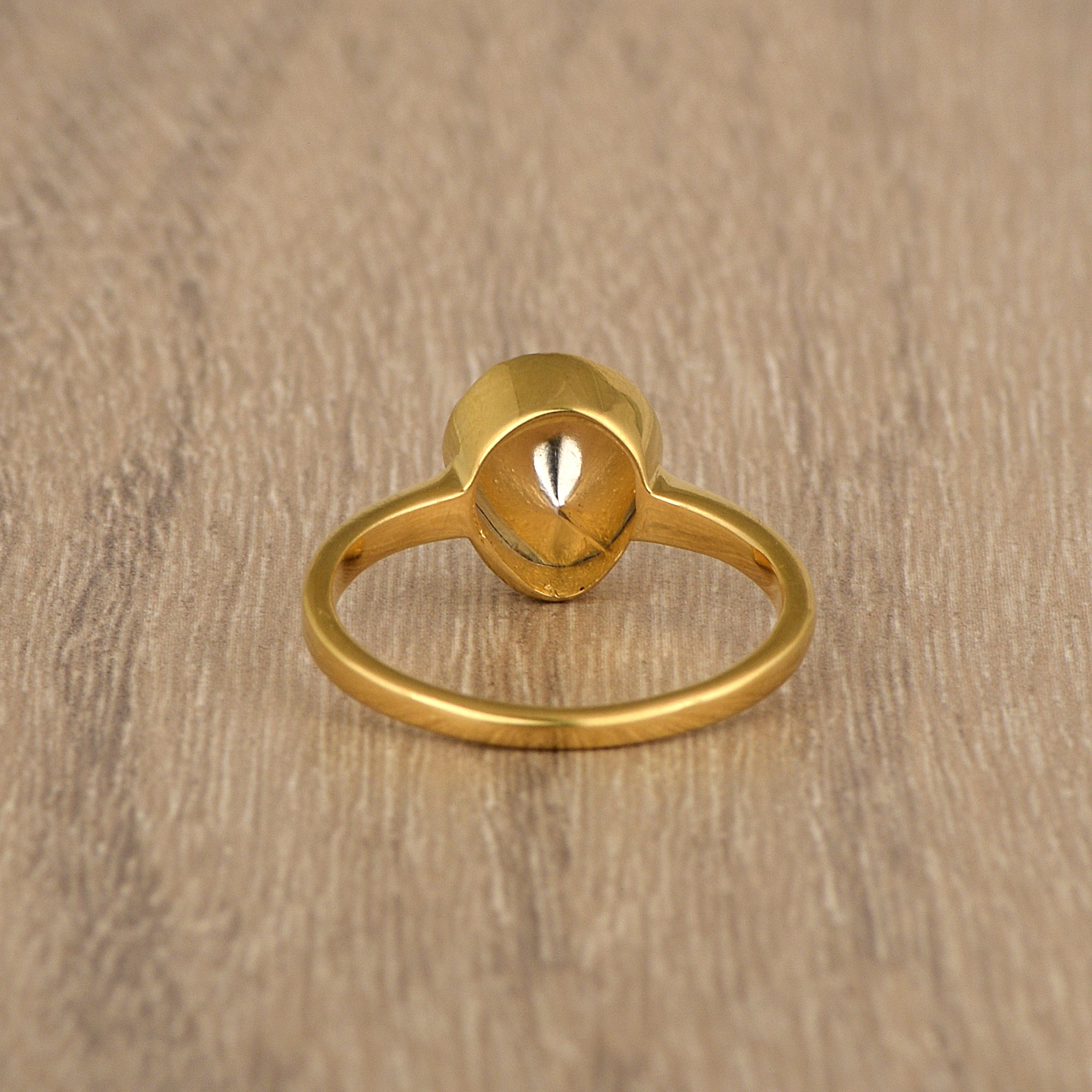 0.25 CTW Natural Diamond Polki Solitaire Handmade Women Ring