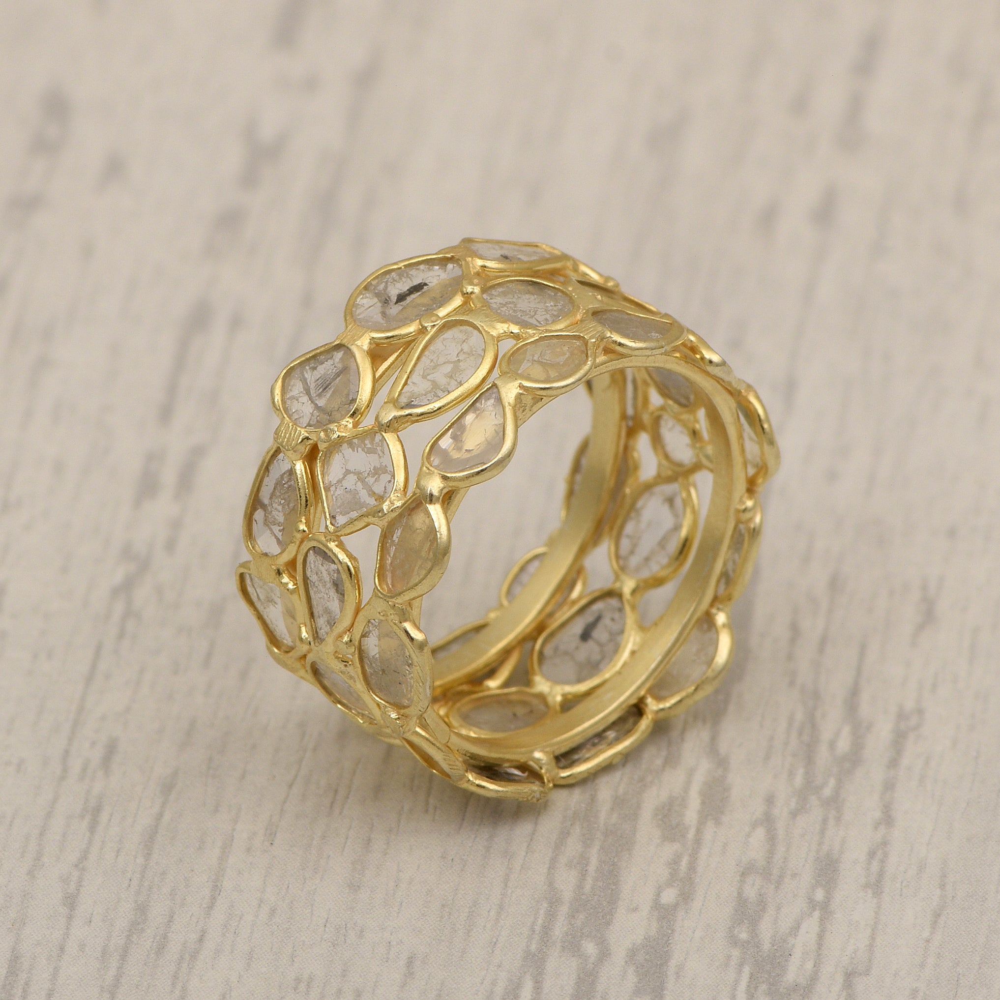 3 CTW Diamond Polki Ring