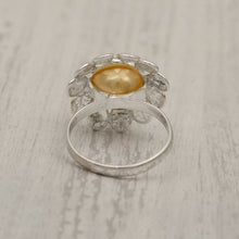 Load image into Gallery viewer, 2 CTW Diamond Polki Pearl Floral Ring