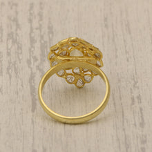 Load image into Gallery viewer, 2 CTW Diamond Polki Moonstone Ring