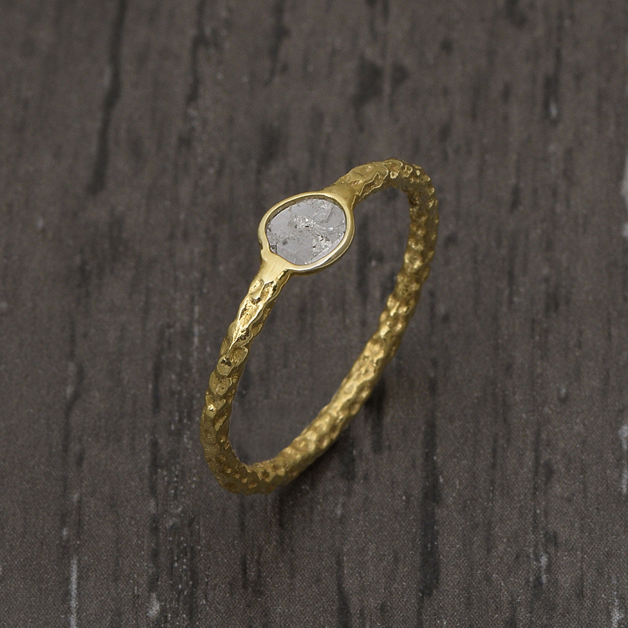 0.20 CTW Diamond Polki Tiny Ring