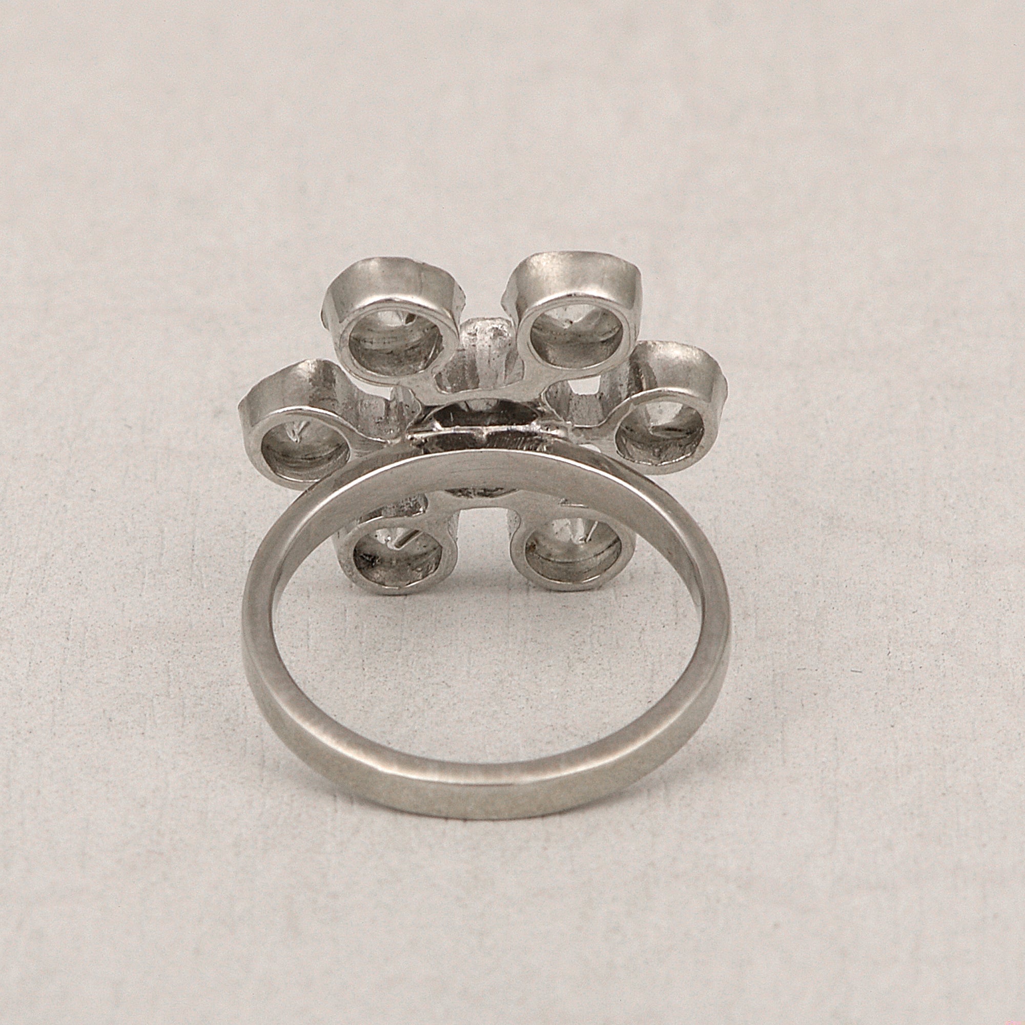 1.50 CTW Diamond Polki Floral Ring