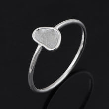 Load image into Gallery viewer, Diamond Polki Minimalist Sterling Silver Ring