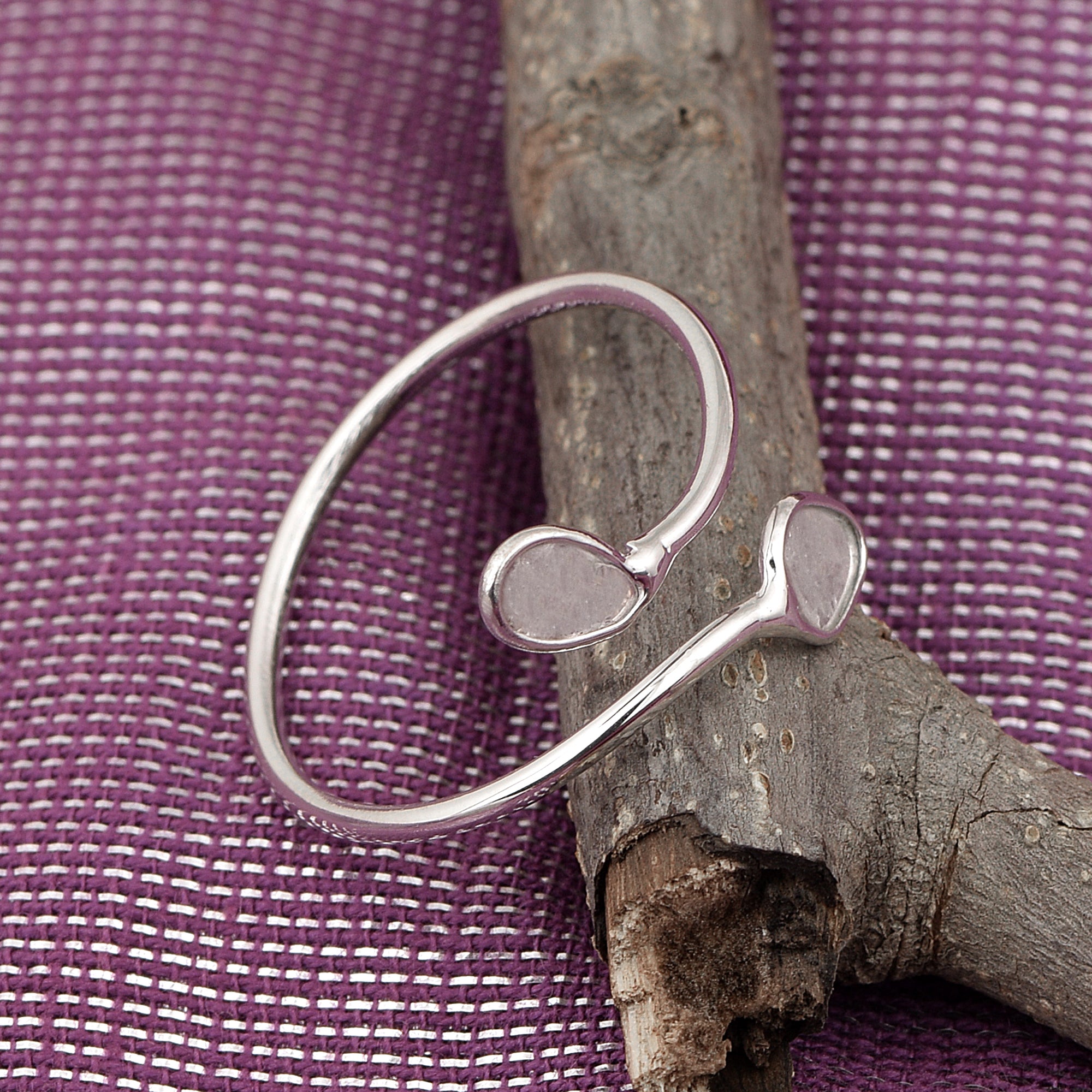 0.20 CTW Natural Diamond Polki Minimal Ring