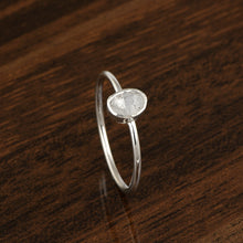 Load image into Gallery viewer, Tiny 0.15 CTW Natural Slice Polki Diamond Handmade Ring 925 Sterling Silver
