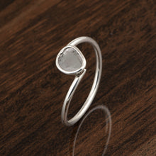 Load image into Gallery viewer, 0.25 CTW Natural Slice Diamond Polki Tiny Ring 925 Sterling Silver