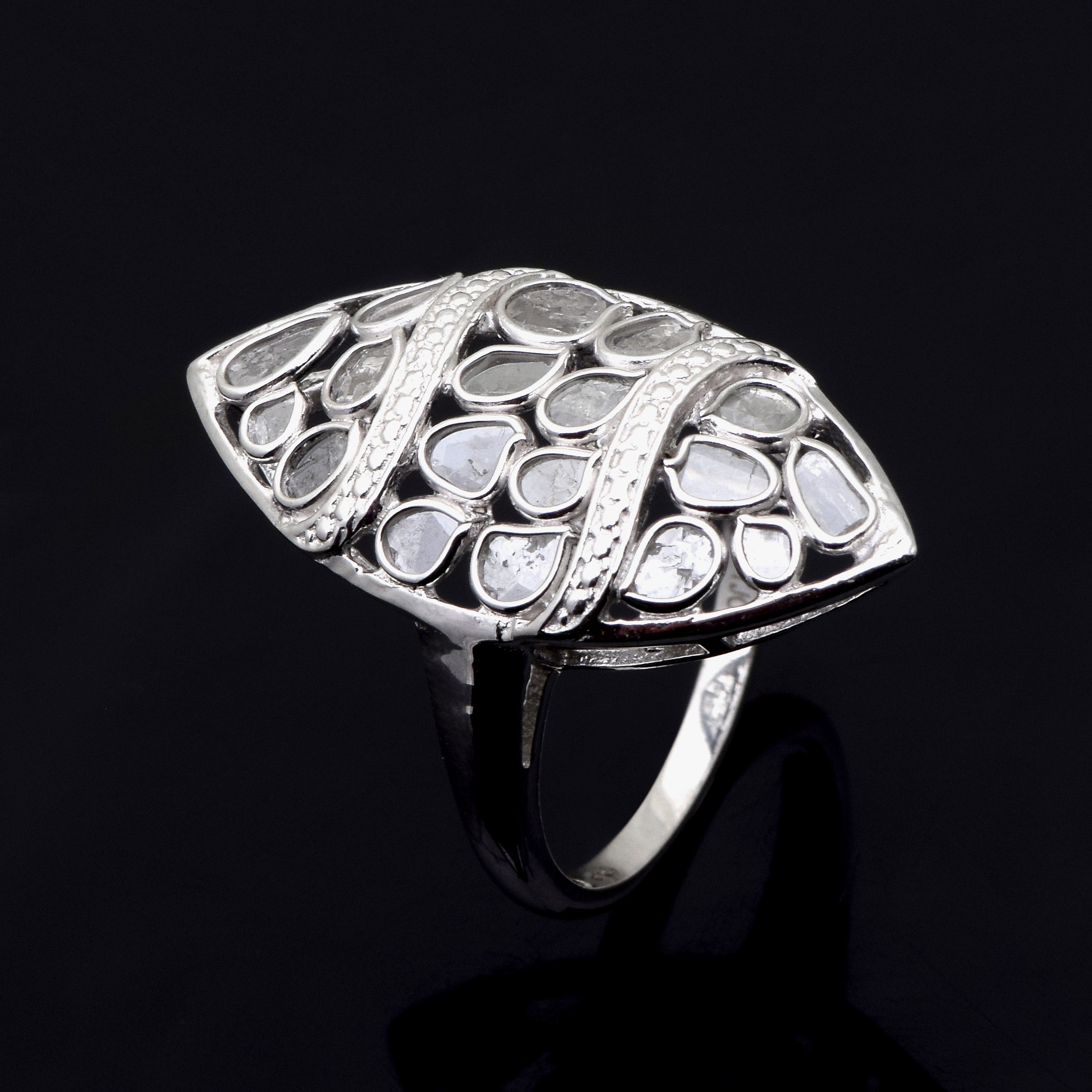 1 CTW Diamond Polki Ring