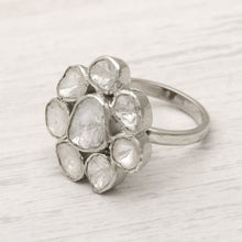 Load image into Gallery viewer, 2 CTW Diamond Polki Floral Ring