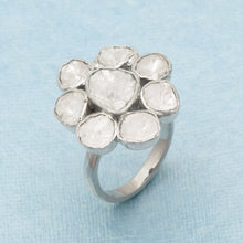 Load image into Gallery viewer, 2 CTW Diamond Polki Floral Ring