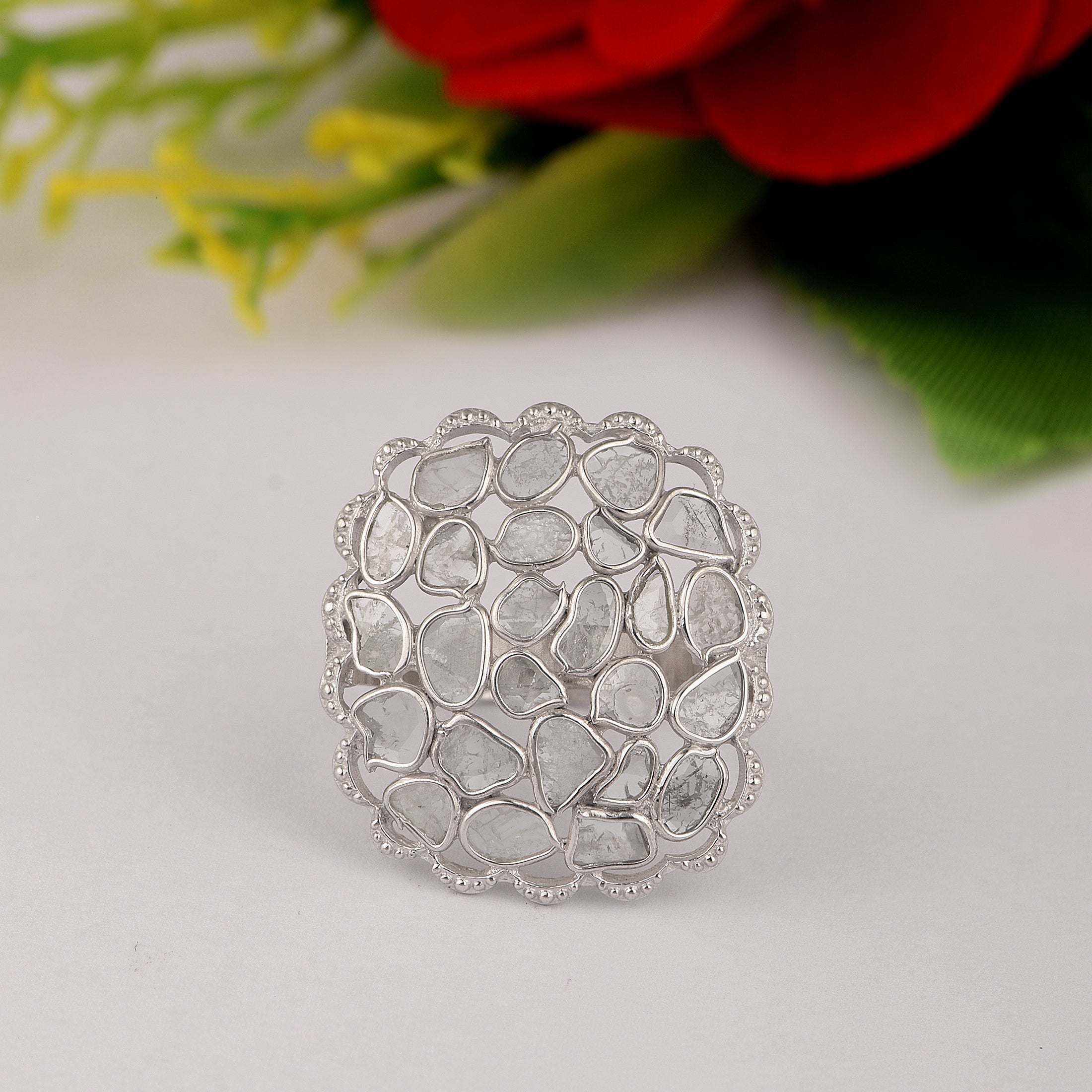Polki Diamond Ring