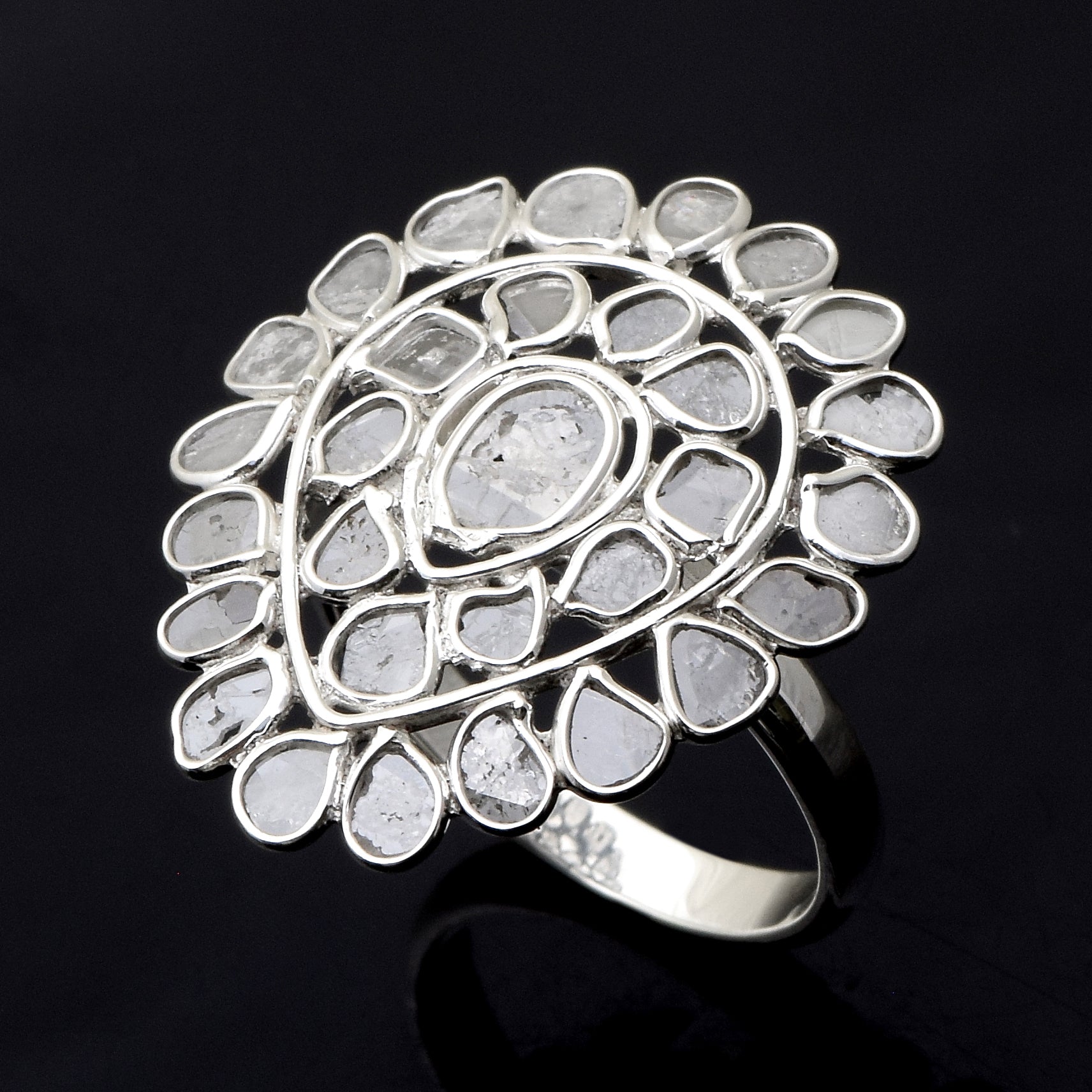 2 CTW Diamond Polki Ring