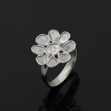 Load image into Gallery viewer, 1.50 CTW Diamond Polki Floral Ring