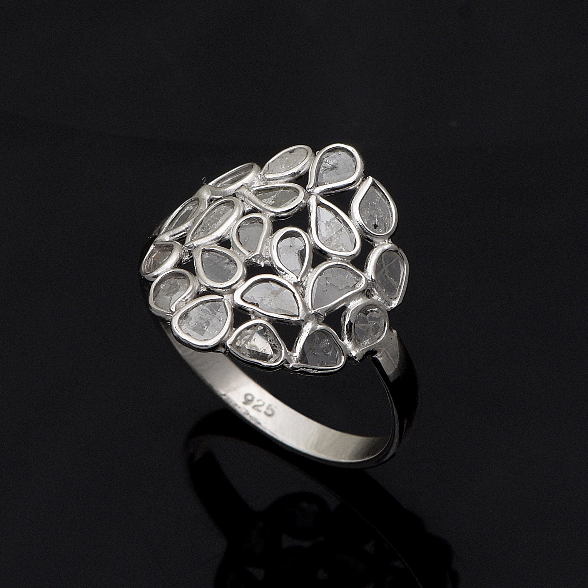 2.50 CTW Diamond Polki Ring