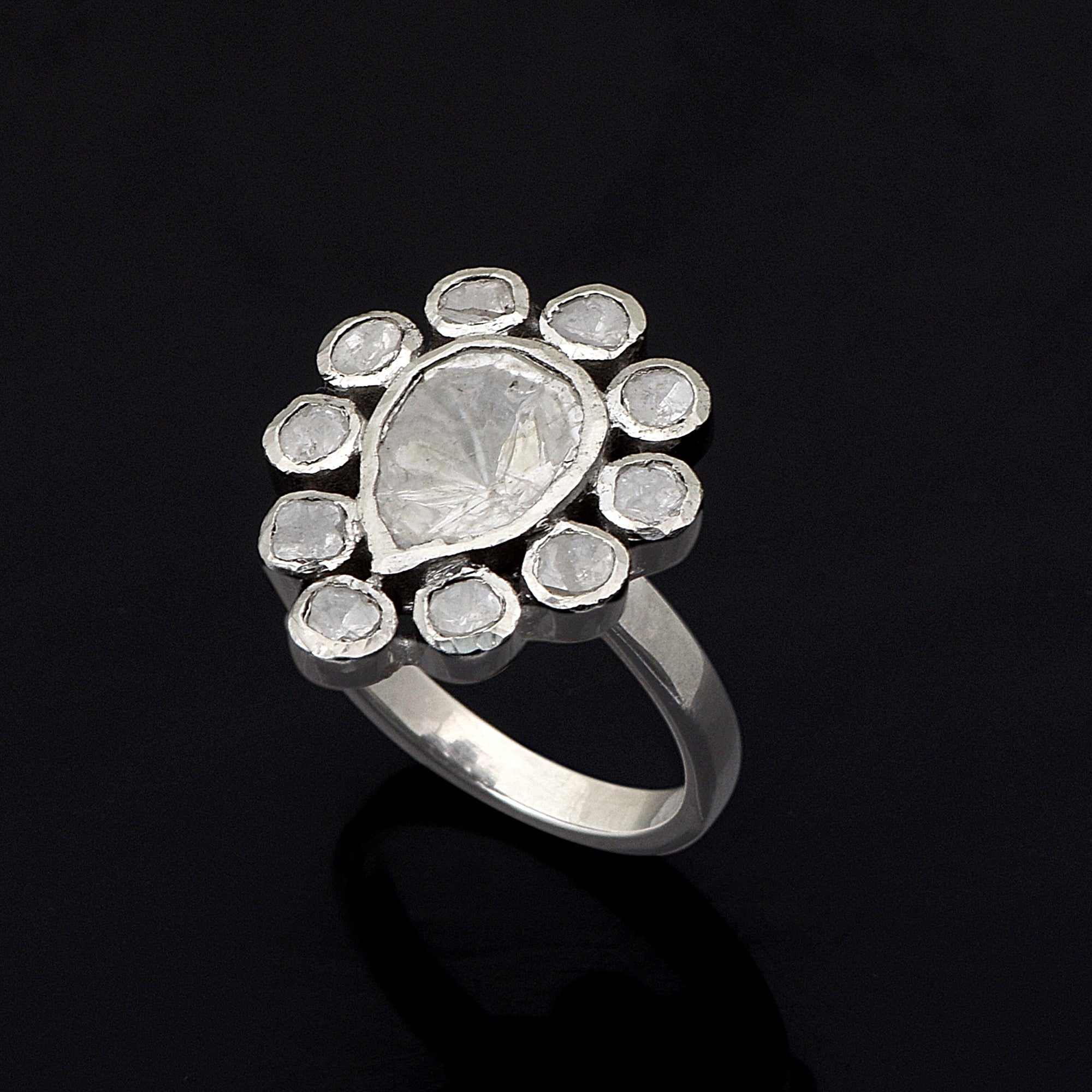 1.80 CTW Diamond Polki Ring