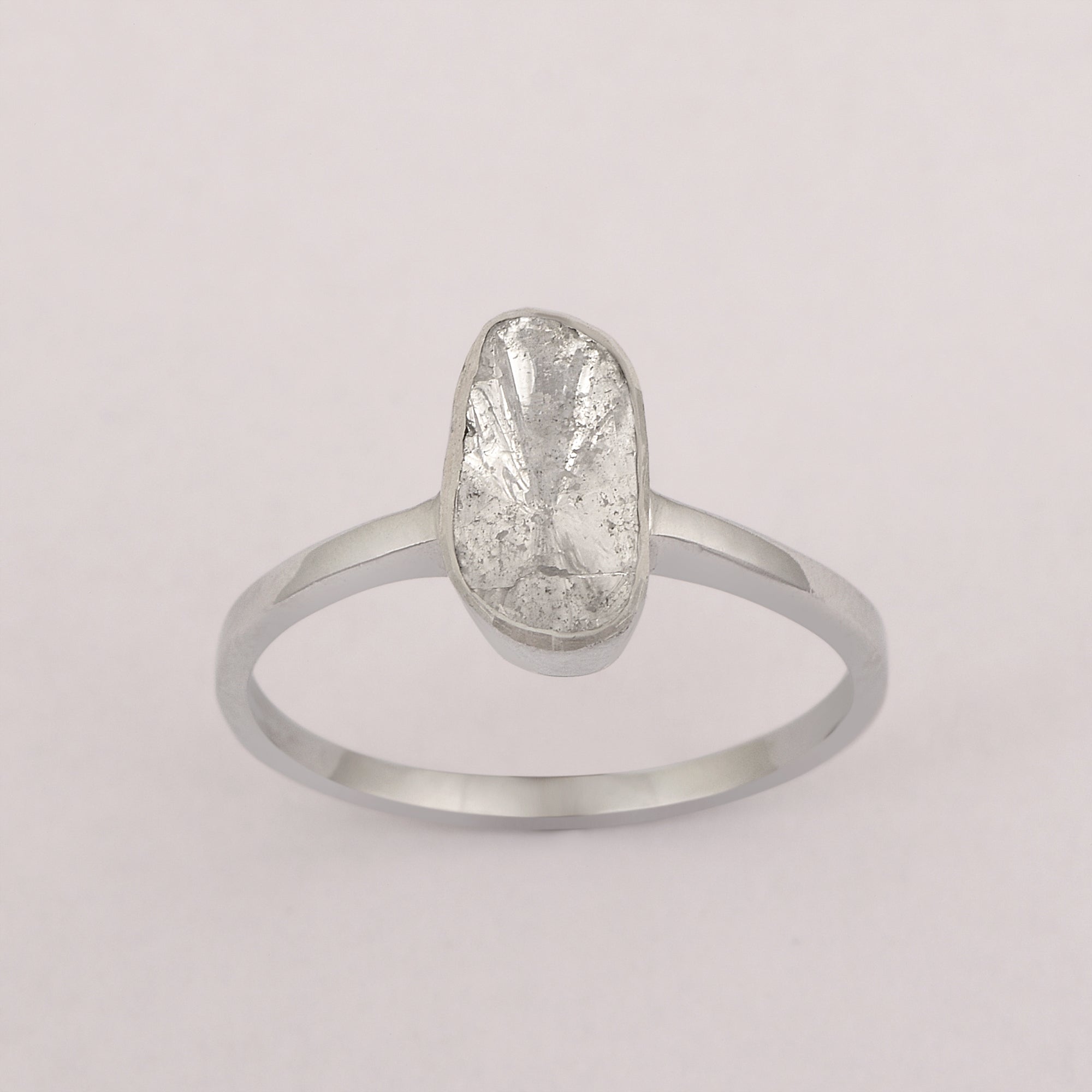 1.00 CTW Finest Natural Diamond Polki Solitaire Handmade Ring