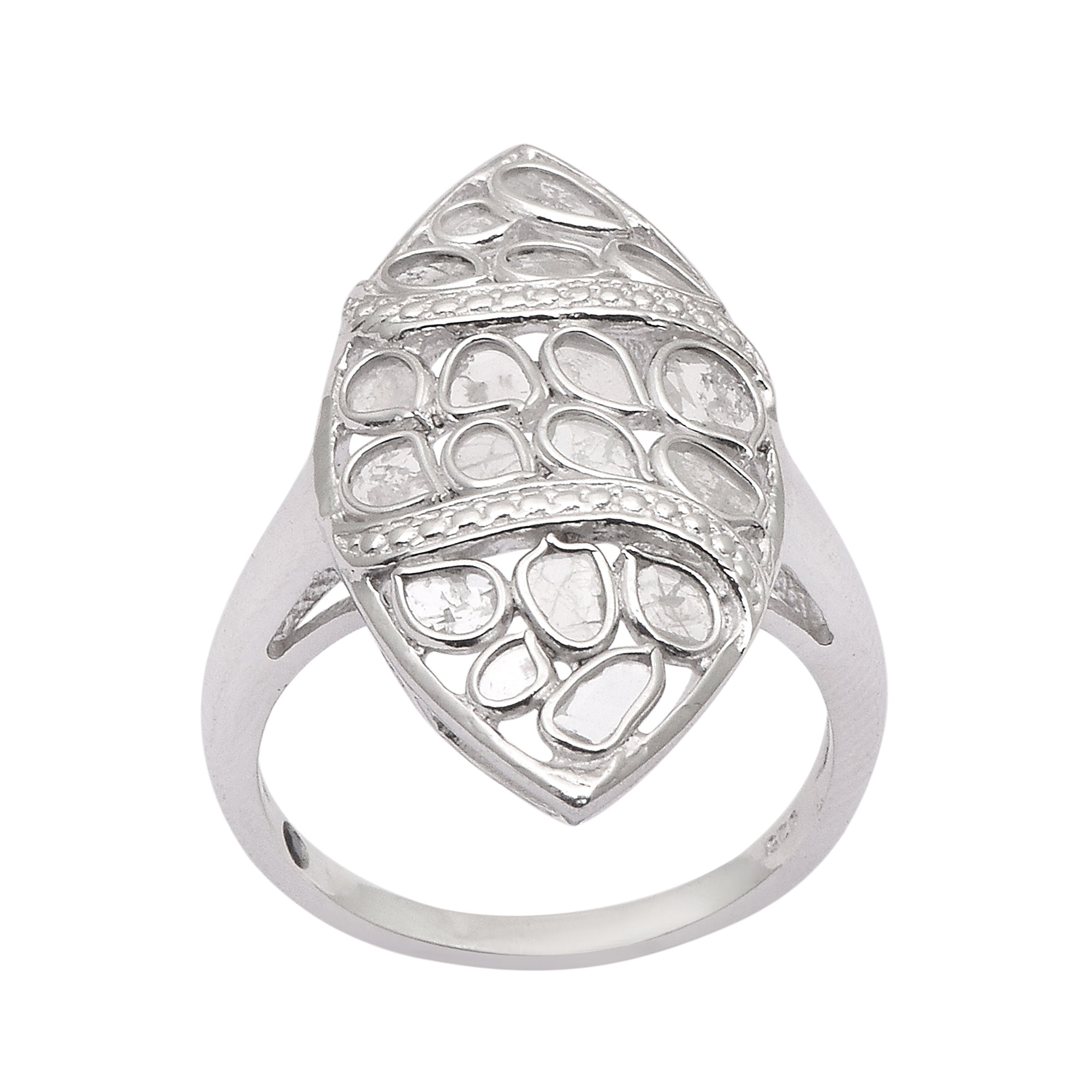 1 CTW Diamond Polki Ring