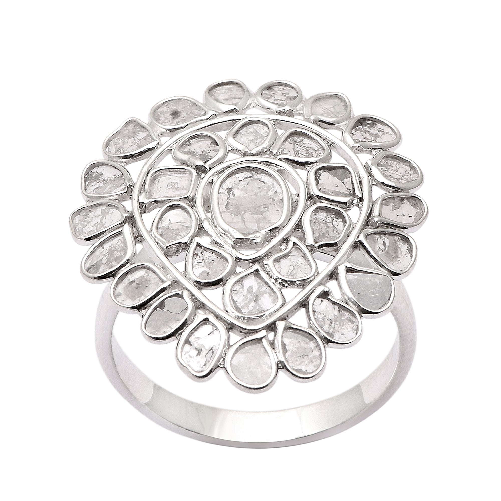 2 CTW Diamond Polki Ring