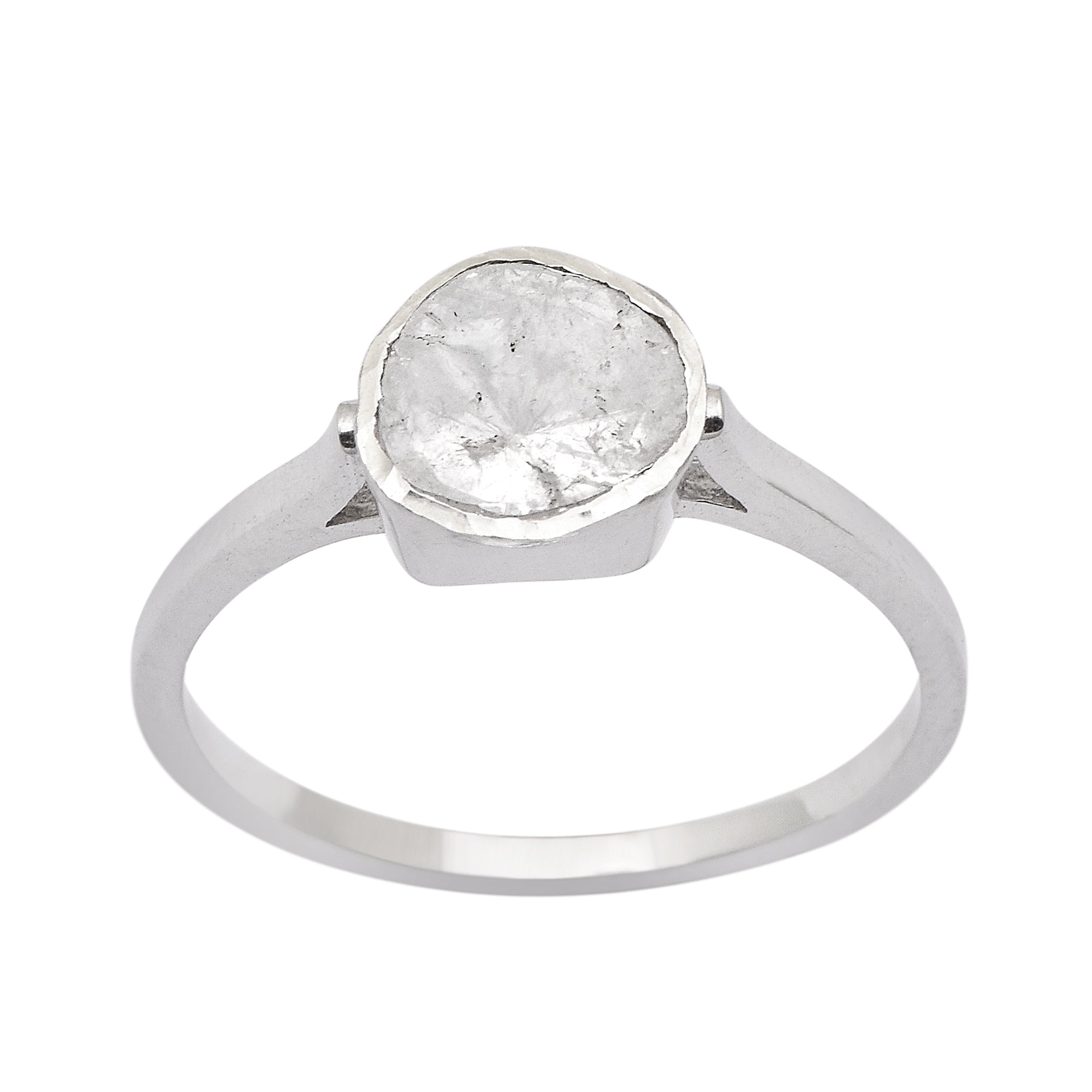 0.50 CTW Diamond Polki Minimal Ring