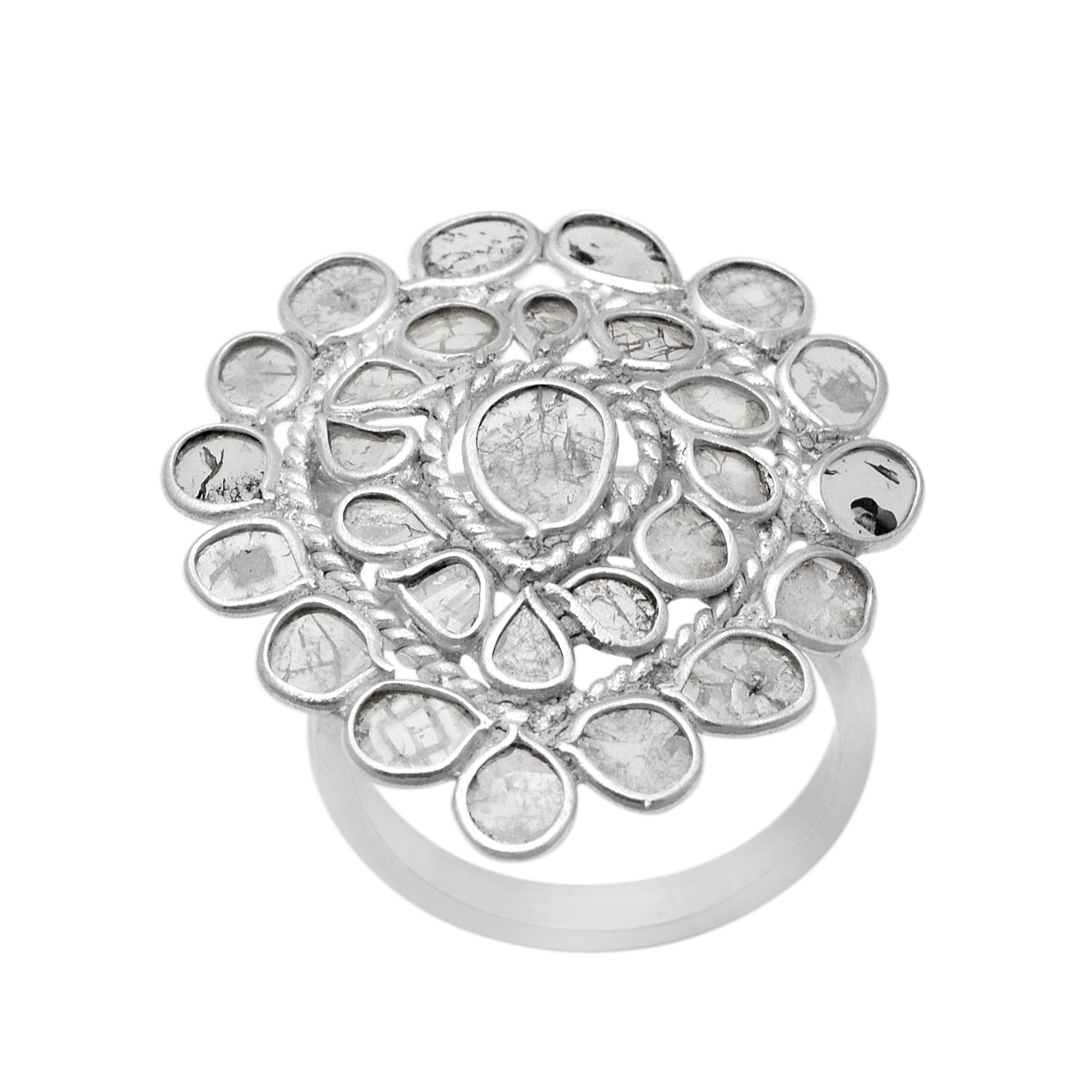 3 CTW Diamond Polki Ring