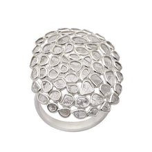 Load image into Gallery viewer, 3 CTW Diamond Polki Cluster Ring