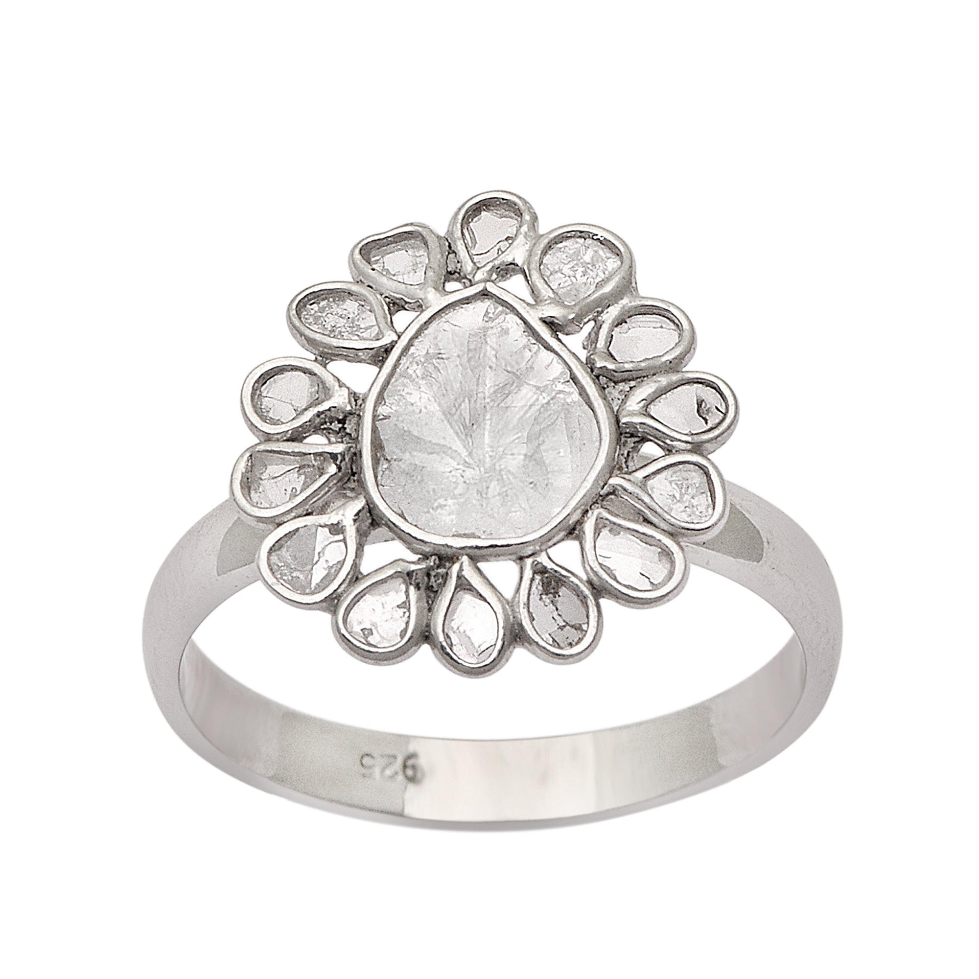 2.50 CTW Diamond Polki Ring