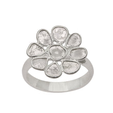 Load image into Gallery viewer, 1.50 CTW Diamond Polki Floral Ring
