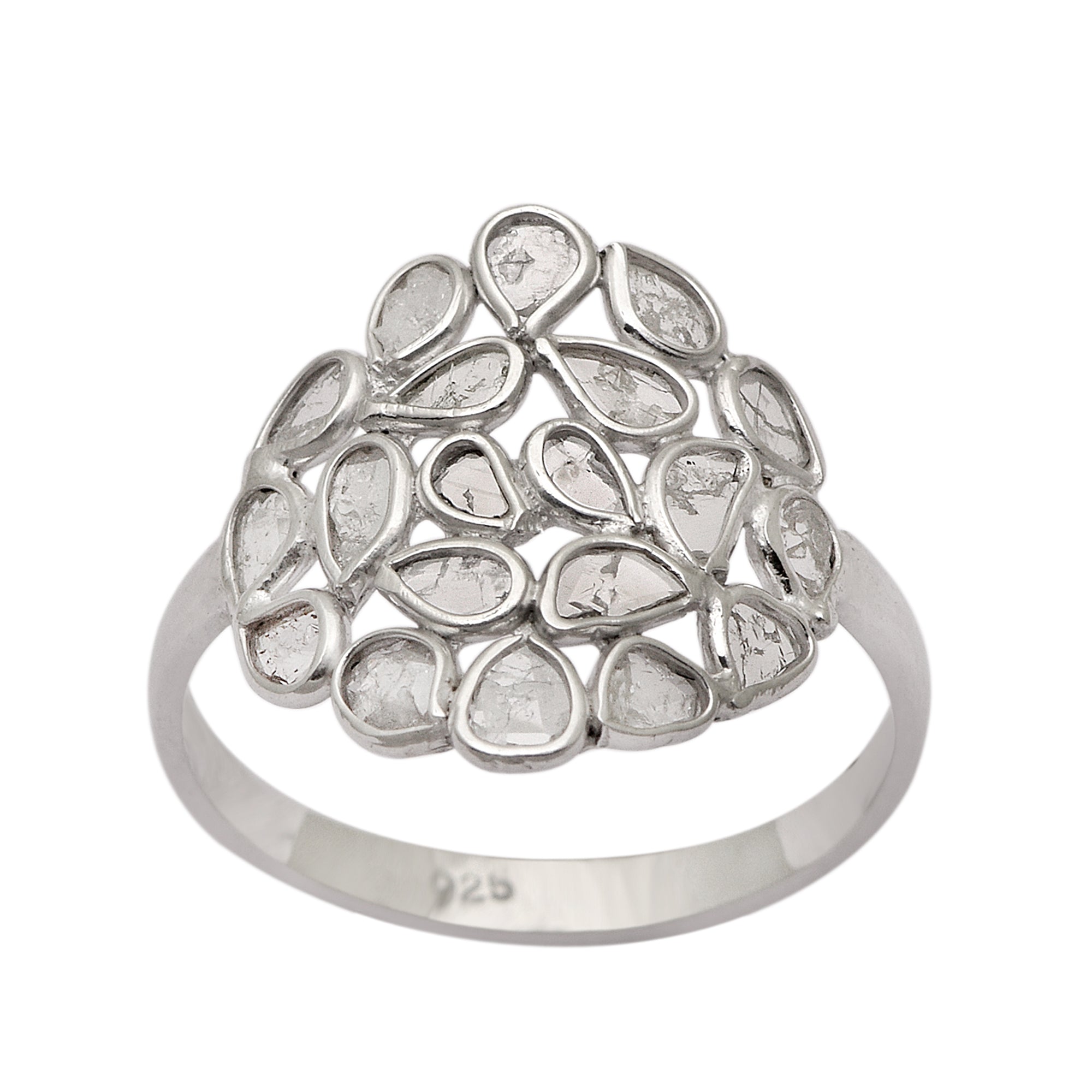 2.50 CTW Diamond Polki Ring