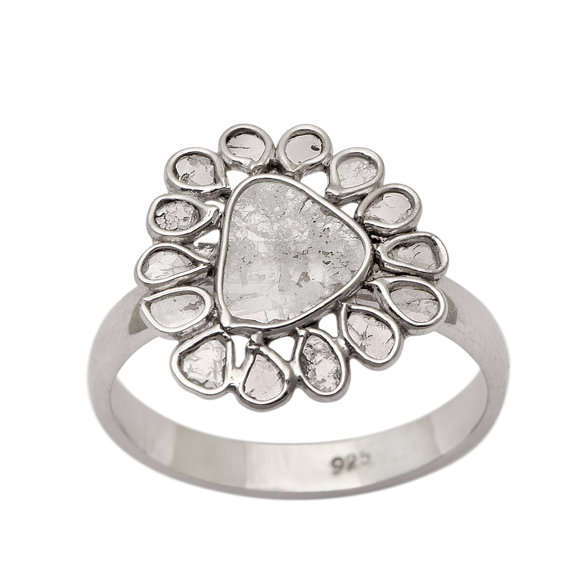 2.50 CTW Diamond Polki Ring