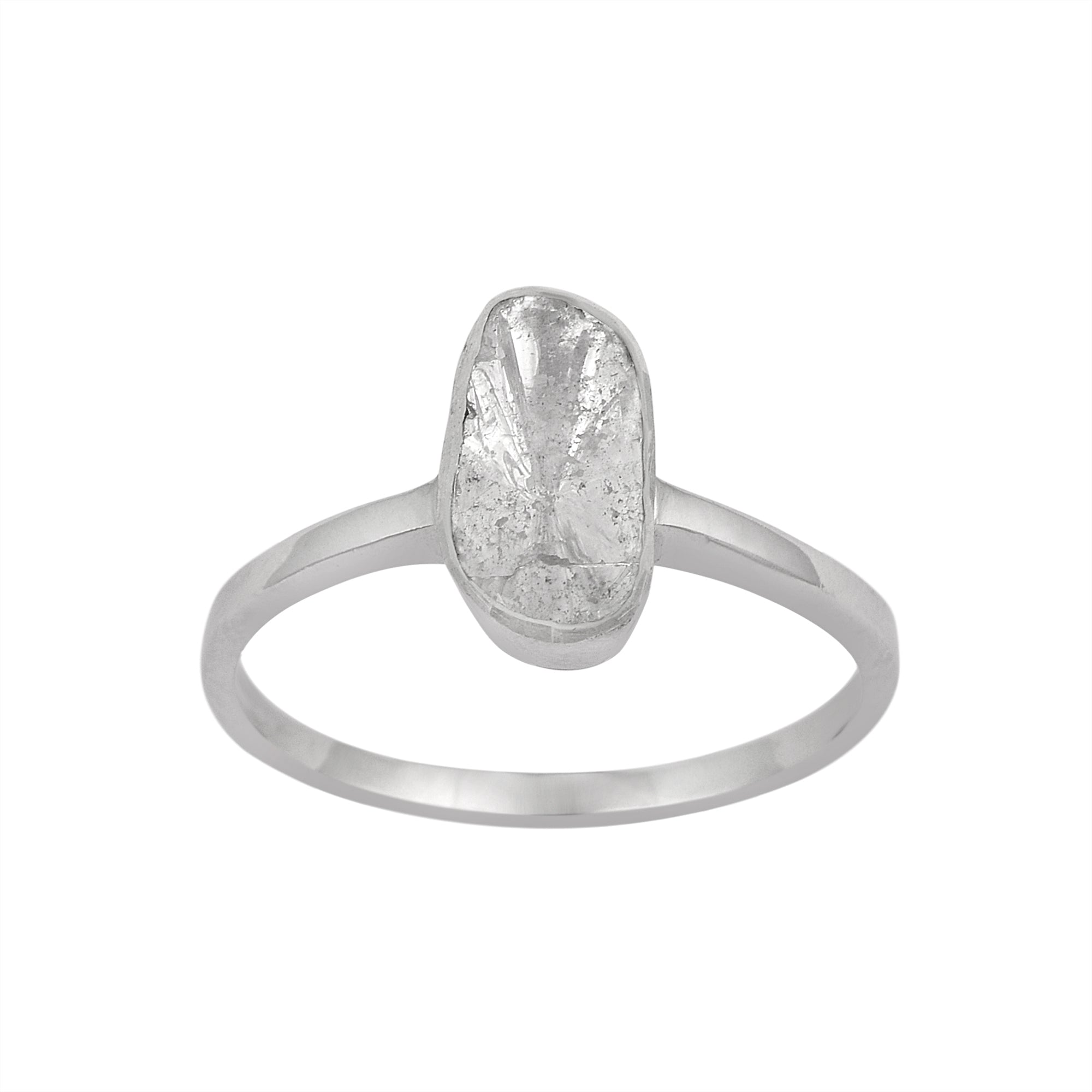 1.00 CTW Finest Natural Diamond Polki Solitaire Handmade Ring