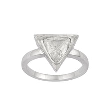 Load image into Gallery viewer, 0.50 CTW Natural Slice Polki Diamond Trillion Shape Geometric Shapes Ring
