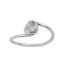 Load image into Gallery viewer, 0.25 CTW Natural Slice Diamond Polki Tiny Ring 925 Sterling Silver