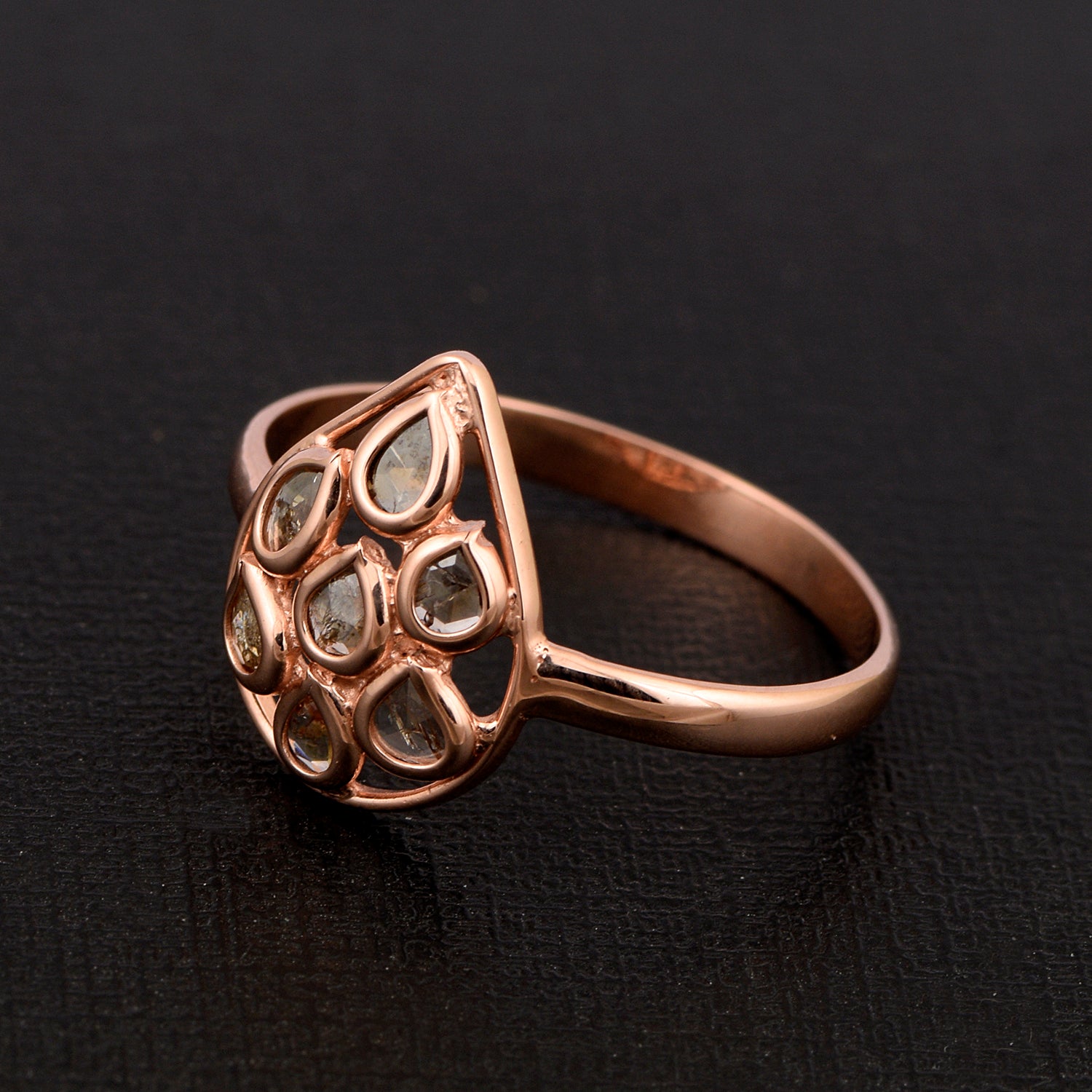 Rose Cut Diamond Ring
