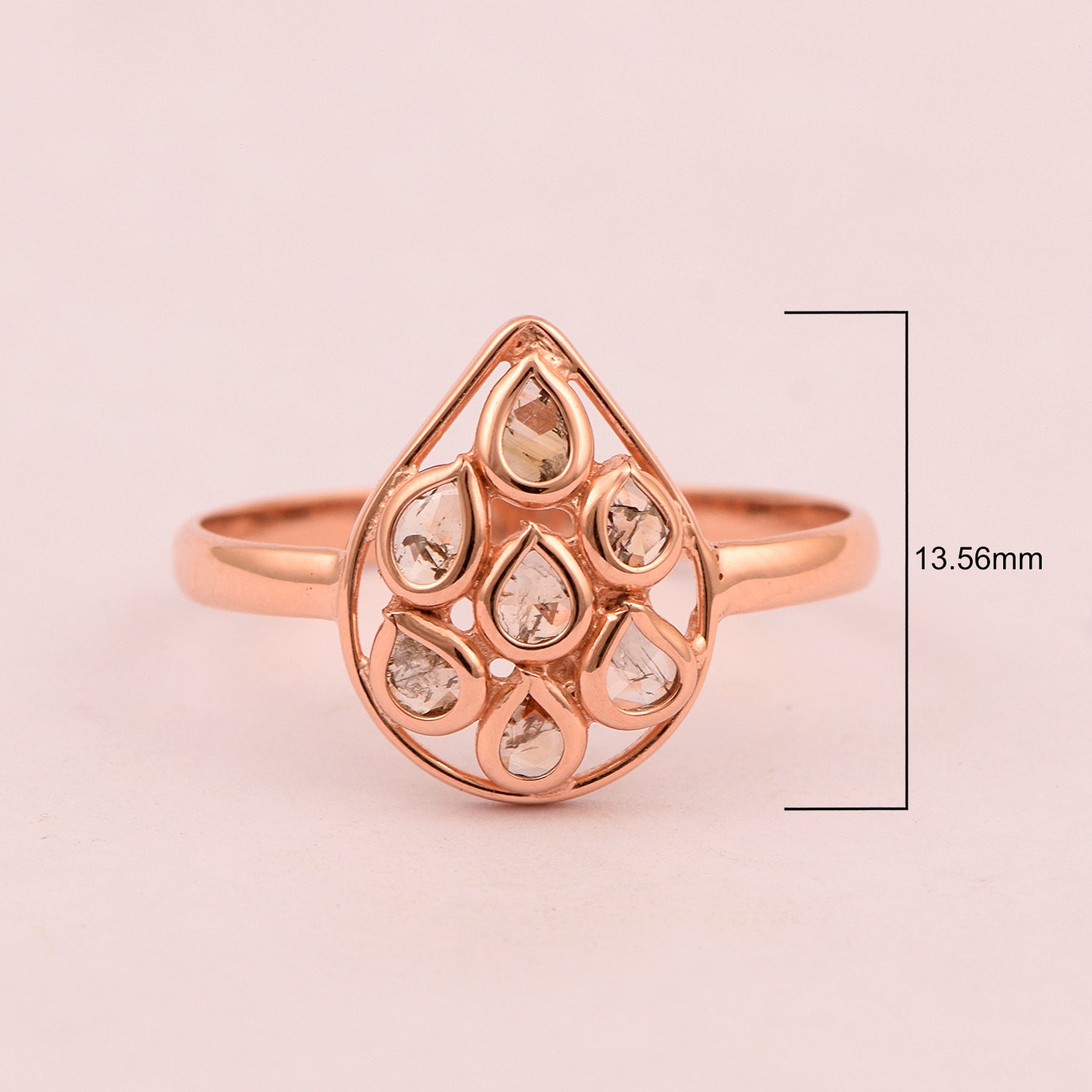 Rose Cut Diamond Ring