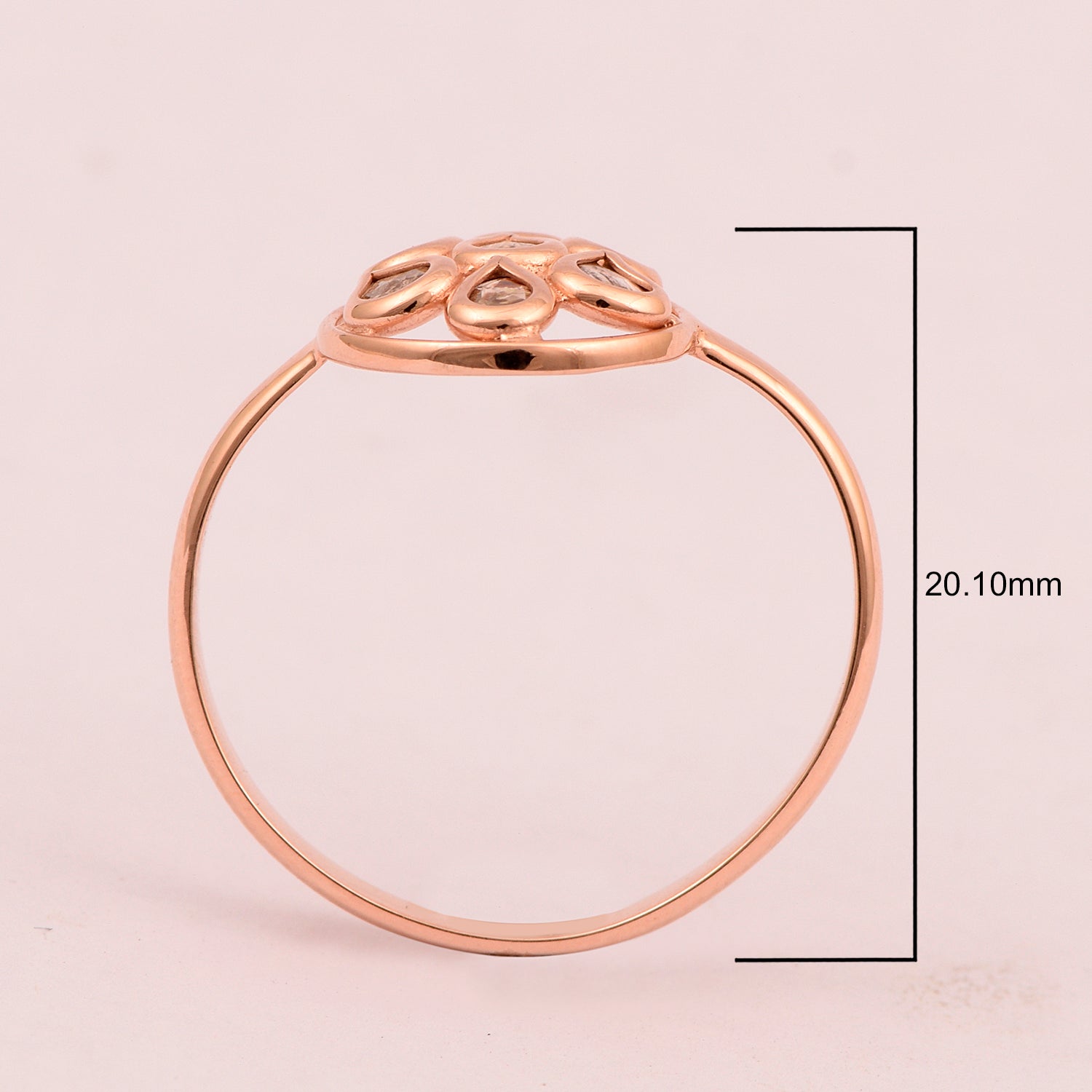 Rose Cut Diamond Ring
