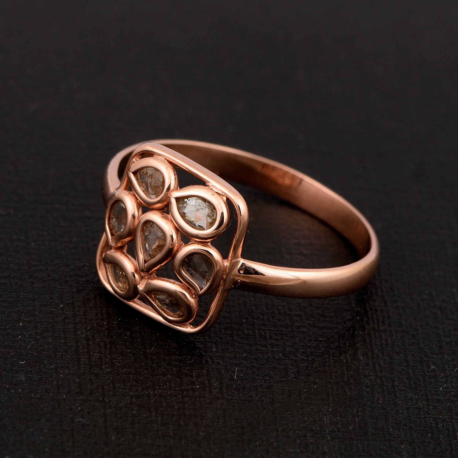 Rose Cut Diamond Ring